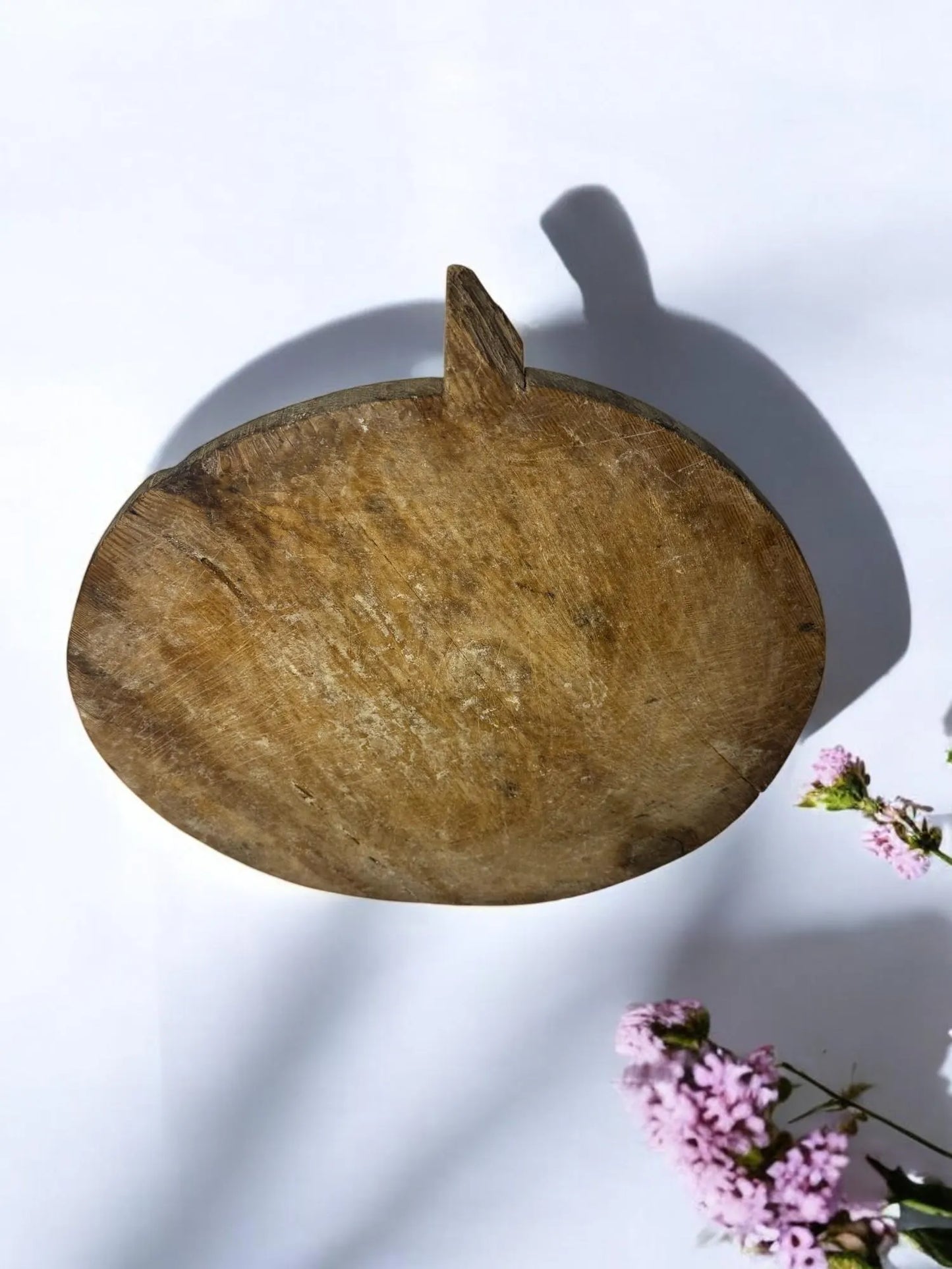 Wooden Cutting Board - Rustic Kitchen Decor, Cheese Serving Tray, Coffee Table Centerpiece